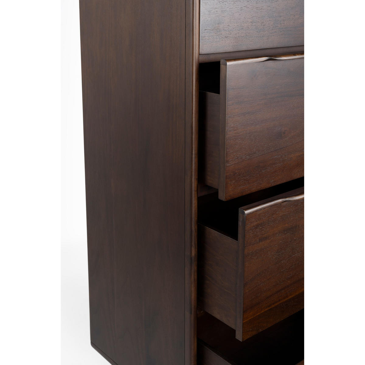 KOMMODE Elroy Niedrig Walnussfarbe - Braun, Holz (65/155/45cm) - Dutchbone