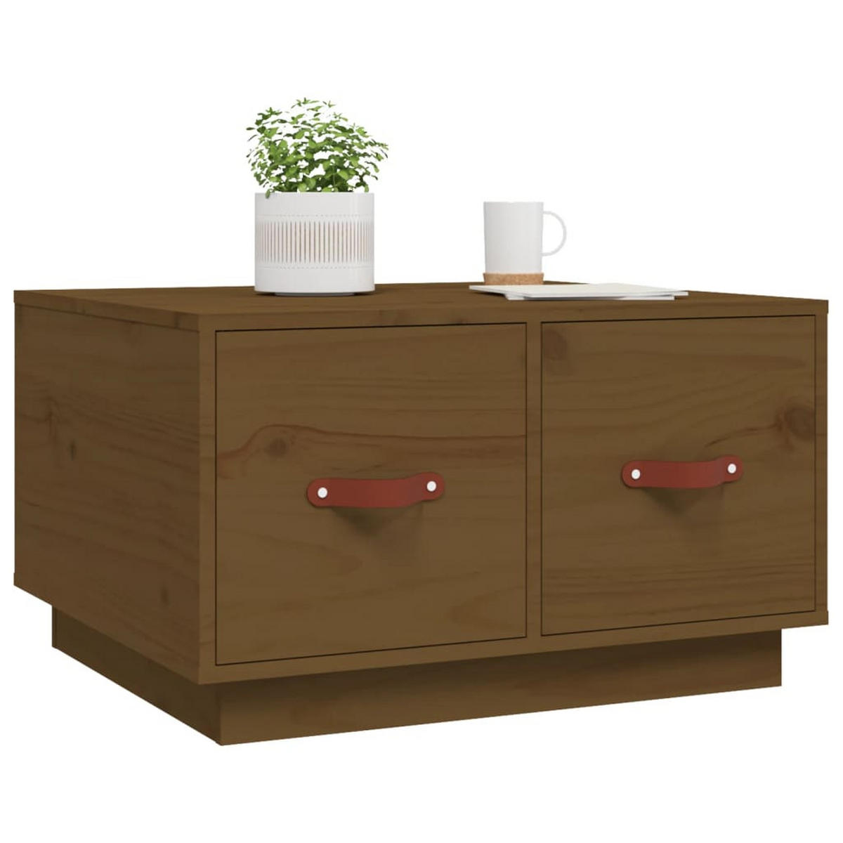 COUCHTISCH Honigbraun 60x53x35 cm Massivholz Kiefer - Braun, Holz (60/53/35cm) - furnicato