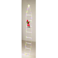 WEIHNACHTSDEKORATION Weihnachtsmann 124 LEDs 2 m - Multicolor, Kunststoff (2.6/0.4/200cm) - Home Styling Collection