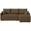 ECKSOFA Malen mit Schlaffunktion Braun Bouclé - Bronzefarben, Textil (215/141cm) - Bromarkt