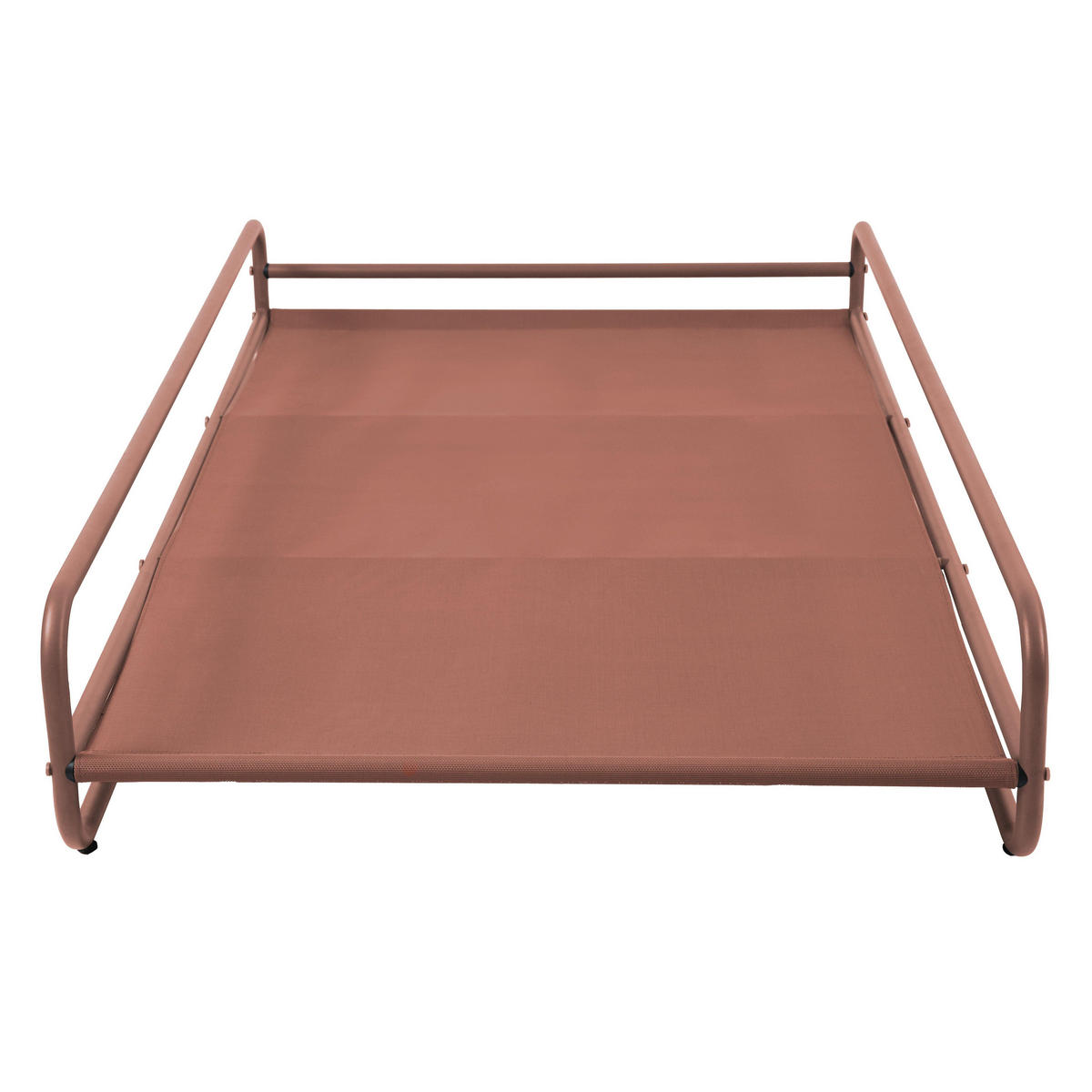 GESTELL für Chaiselongue, terrakotta - Braun, Metall (94/30/171cm) - Oviala