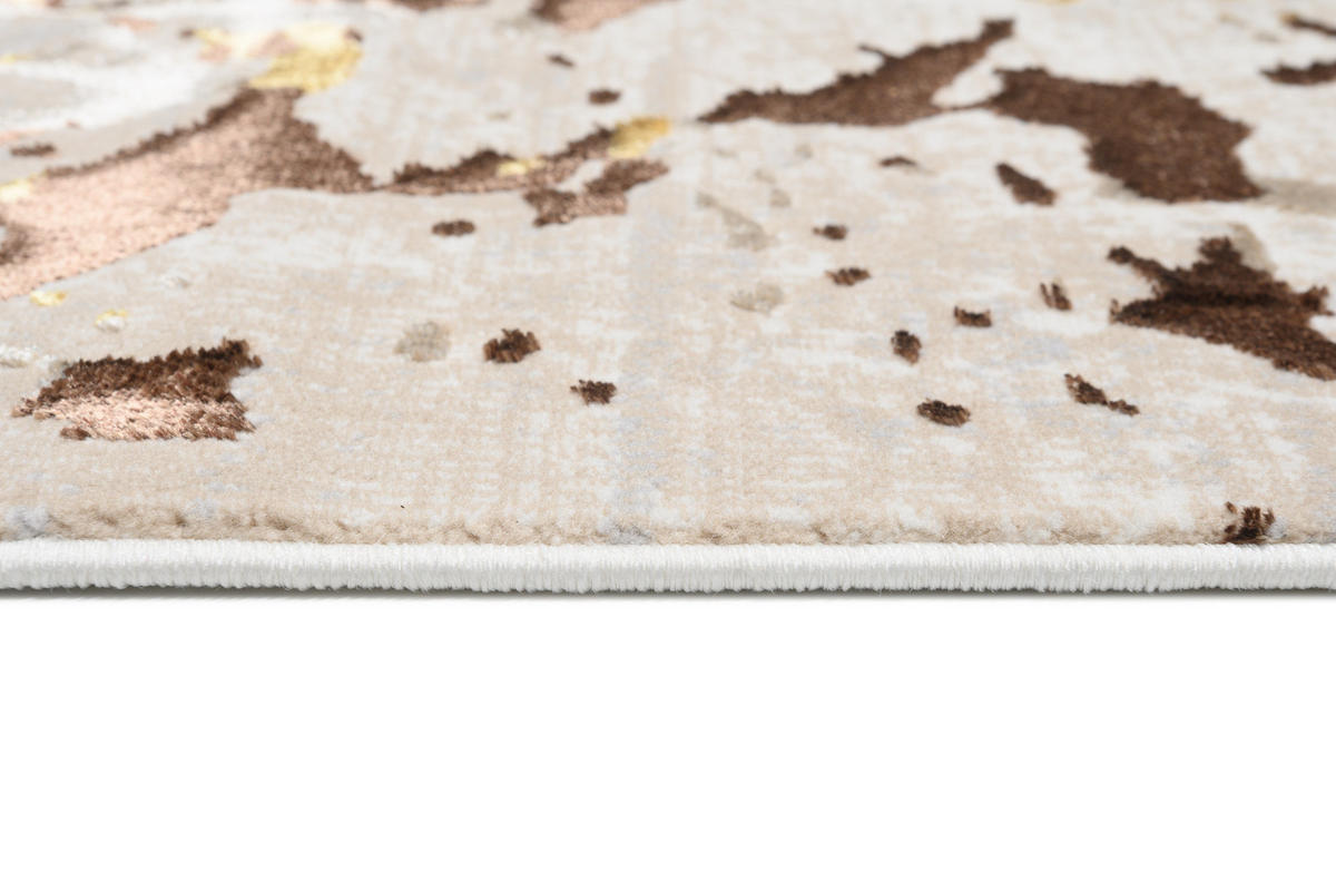 TEPPICH GOLDEN Creme 160/230 cm - Creme, Kunststoff (160/230cm) - Tapiso