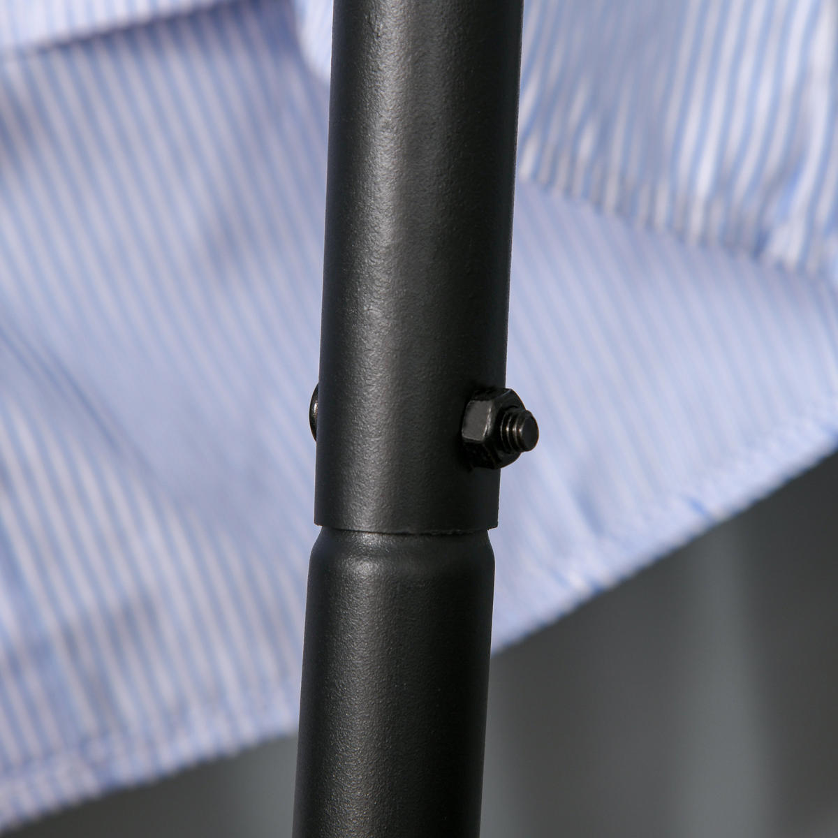 KLEIDERSTÄNDER Schwarz und Holzfarben 64/43/149 cm - Schwarz, Metall (64/149/425cm) - PANGIVO