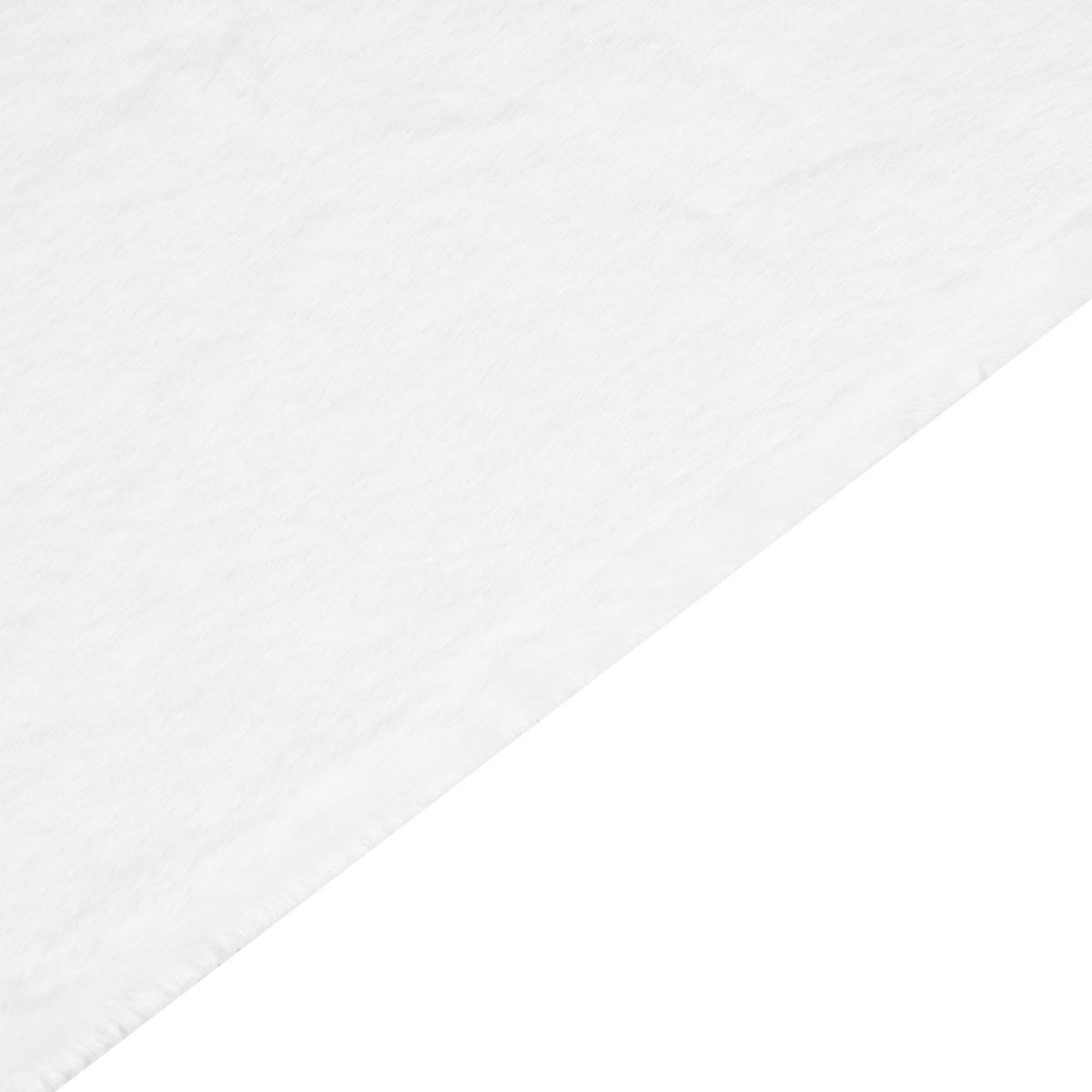 SHAGGY-KUNSTFELLTEPPICH Mirpur 150/80 cm - Weiß, Kunststoff (80/150cm) - Beliani