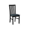 STUHL Milano I, Holzfarbe: Schwarz - Blaugrau/Schwarz, Holz (43/93/40cm) - MIRJAN24