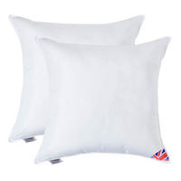 FÜLLKISSEN 2er-Set – 65/65 cm, Super-Mikrofaser - Weiß, Textil (65/65cm) - Homescapes