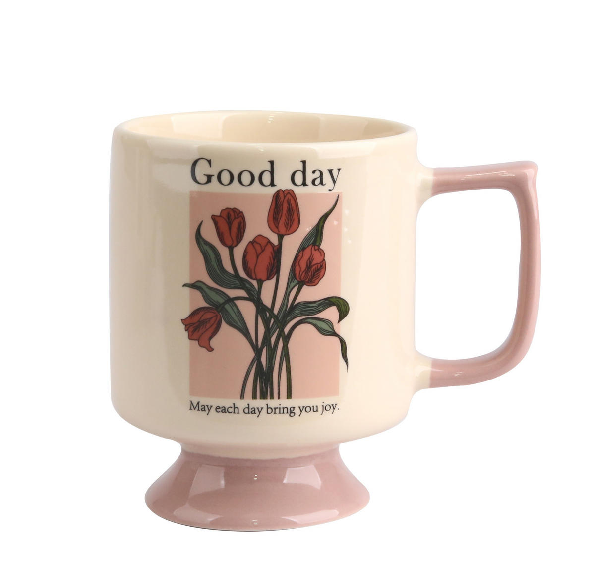 BECHER Rejka Rosa 8/11.5/10.5 cm Porzellan - Rosa, Keramik (0.3L) - Mondex