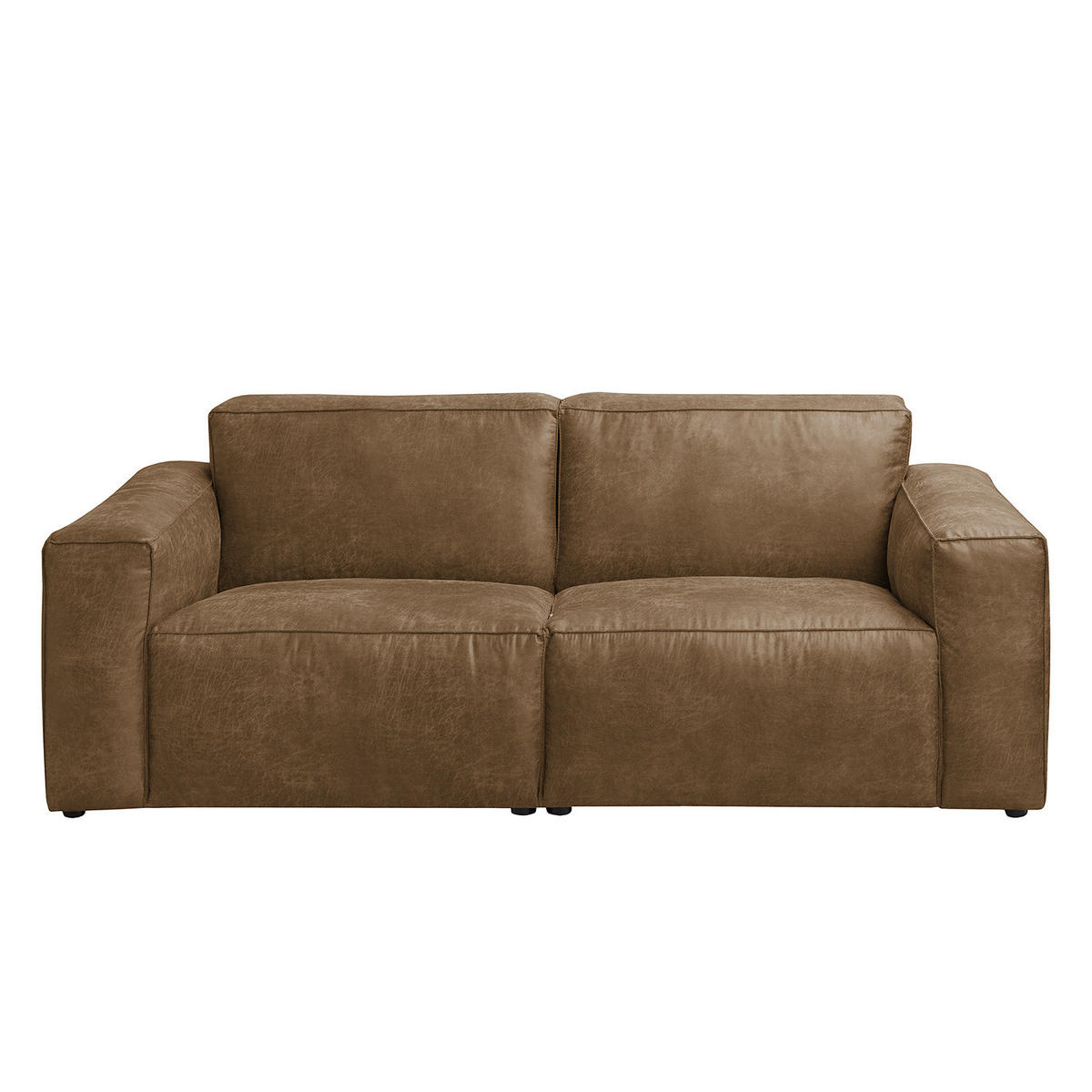 2-SITZER SOFA - Cappuccino, Textil (190/75/96cm) - home24