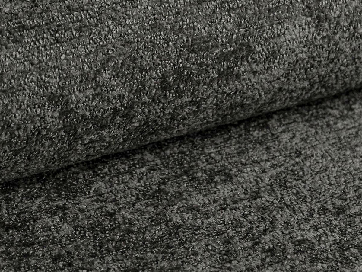 SESSEL Chenille Stoff Grau - Dunkelgrau/Schwarz, Holzwerkstoff/Textil (93/88/105cm) - Makamii