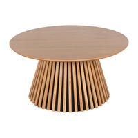 COUCHTISCH mit Eichenfurnier – Natur – CARMIZA - Naturfarben, Holz (90/90/45cm) - Vente-Unique