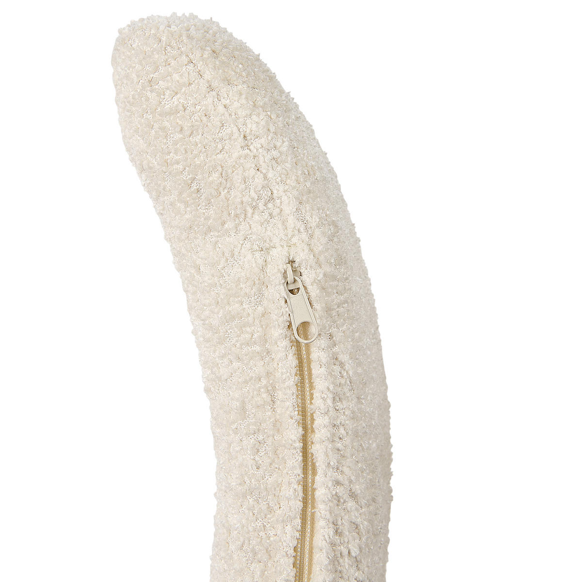 SNURRFÅTÖLJ vit Lieksa - Cremefärgad, Textil (44/77/64cm) - Beliani