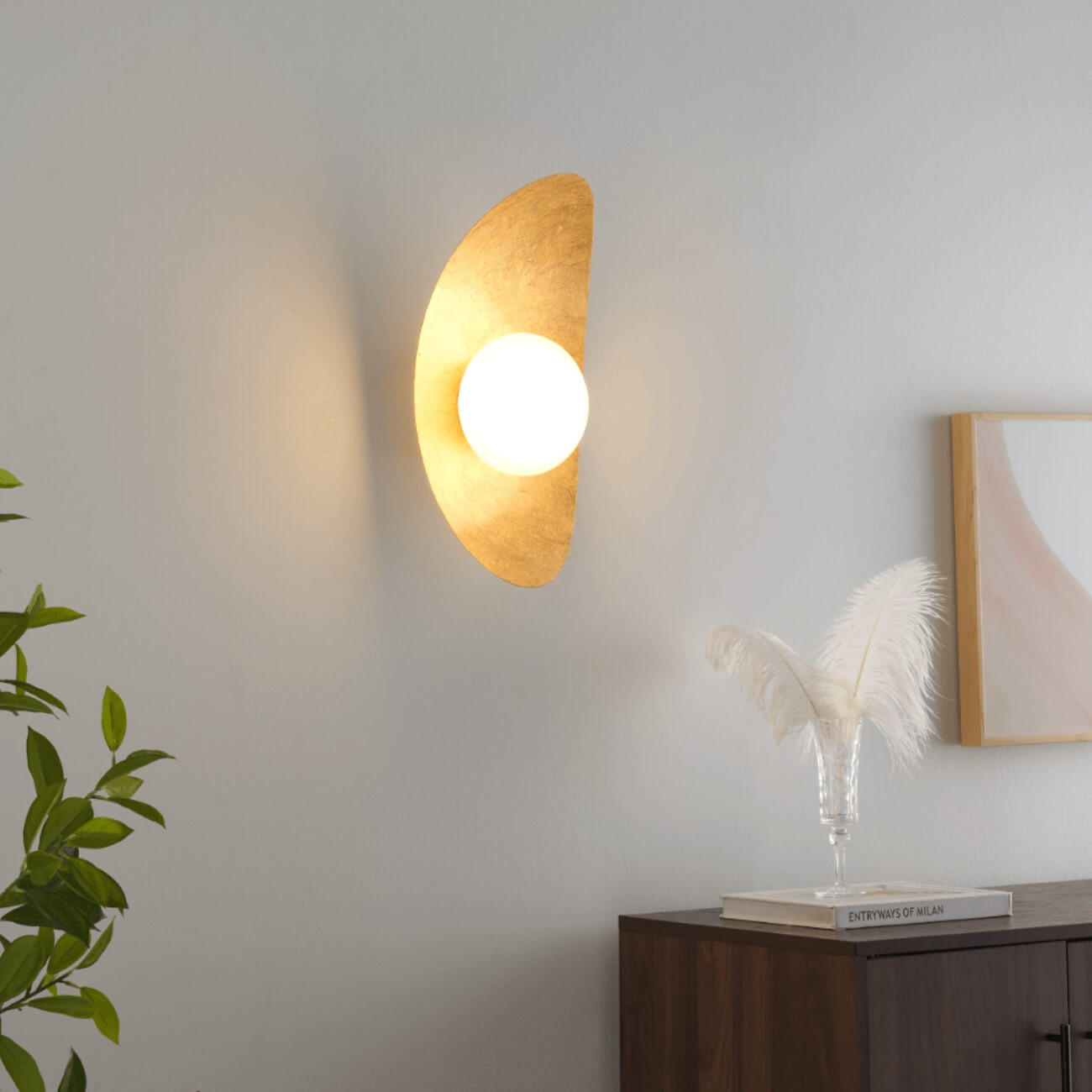 WANDLEUCHTE Isola, Gold, 40cm - Goldfarben, Metall (20/40/16cm) - KOSILUM