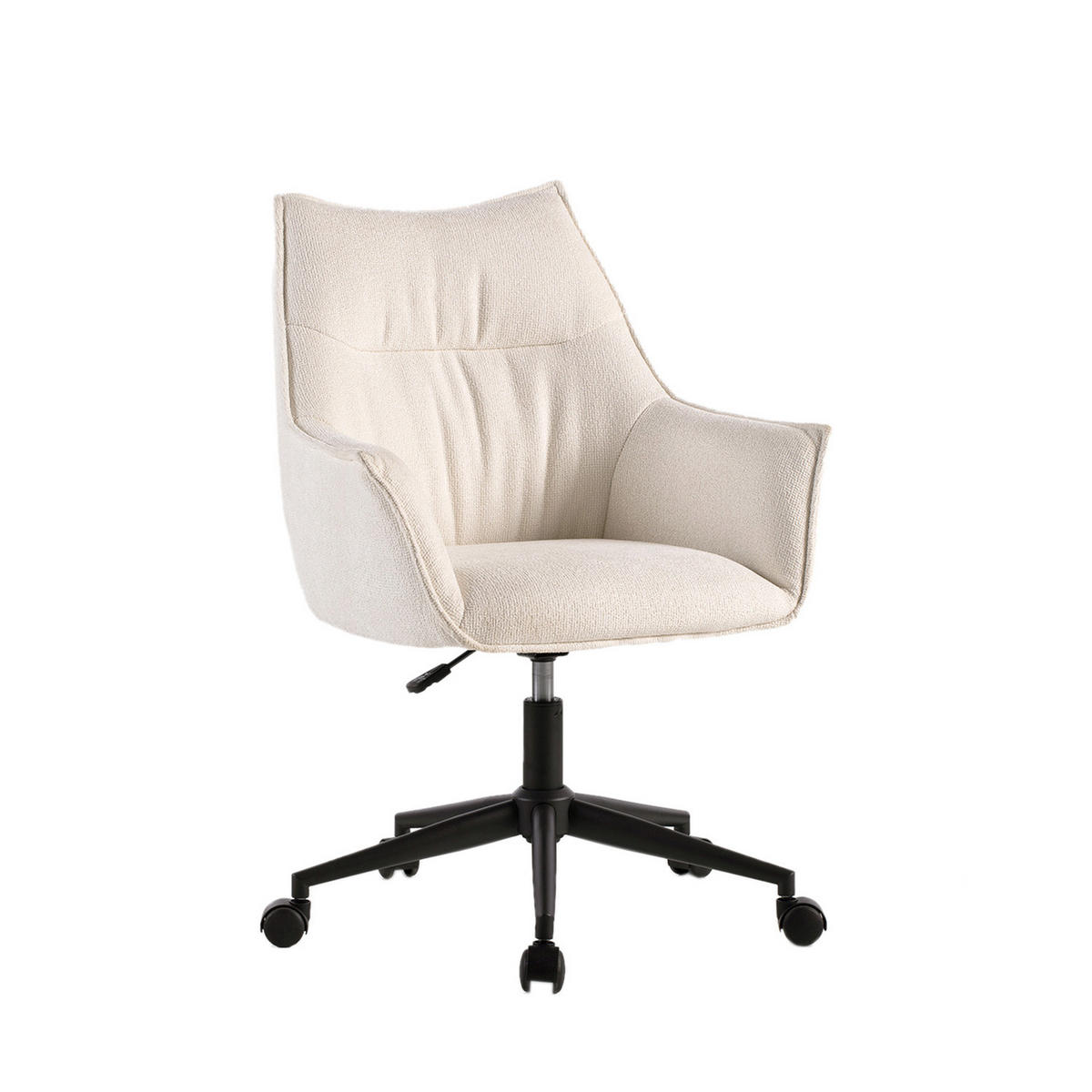 SCHREIBTISCHSTUHL Holger Beige 63 cm x 88-96 cm - Beige, Metall (63/88/63cm)