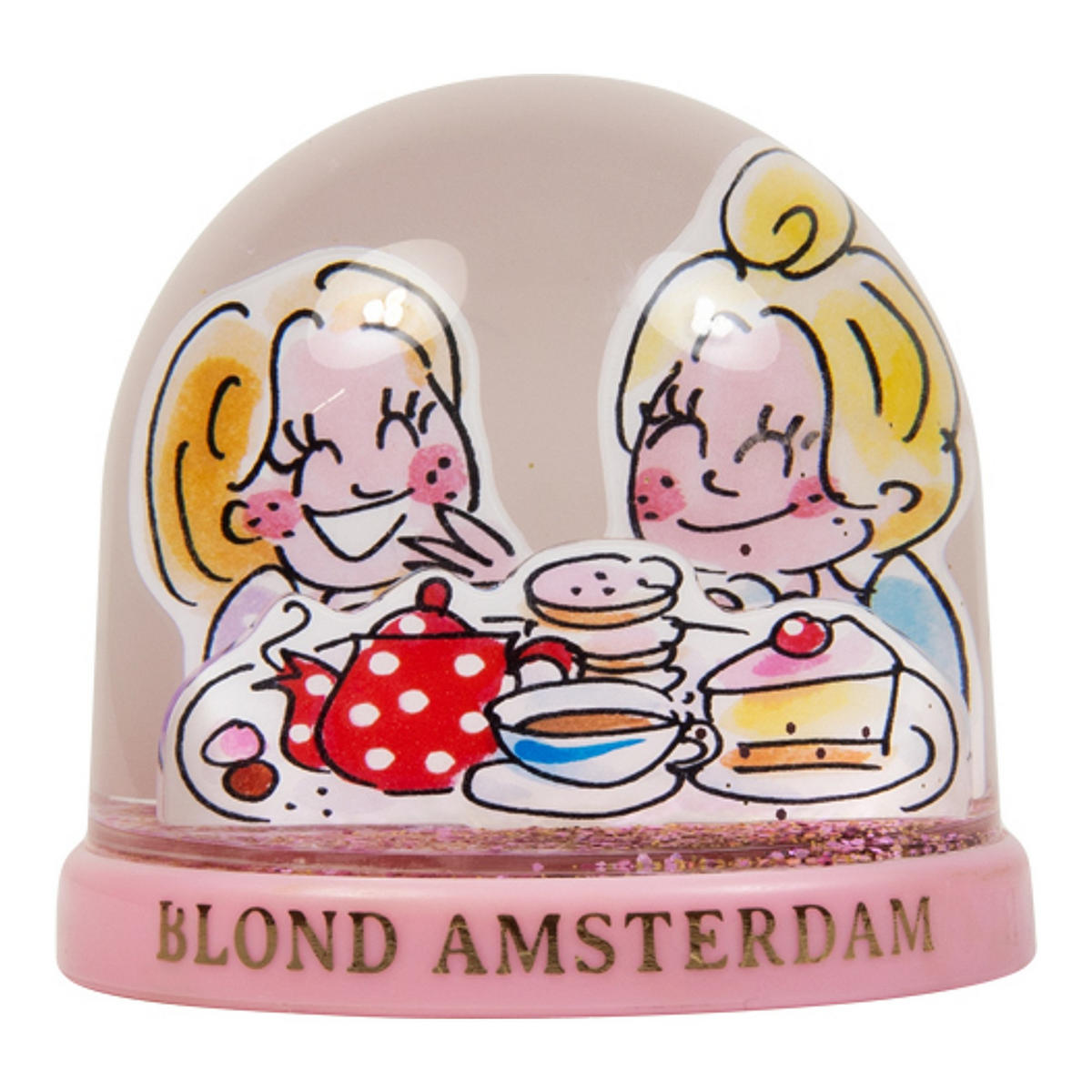 SCHNEEKUGEL Blond Geburtstag in Bunt - 9cm - Multicolor, Keramik (9/8/9cm) - Blond Amsterdam