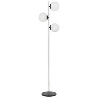STEHLAMPE Schwarz 153 cm Wadi - Schwarz, Metall (35/35/153cm) - Beliani