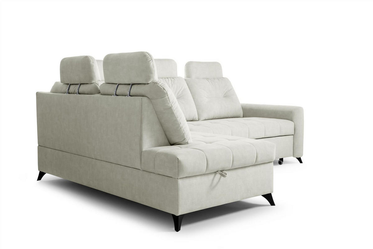 ECKSOFA Wendie - Beige, Holzwerkstoff/Textil (200/250cm) - Fun Möbel