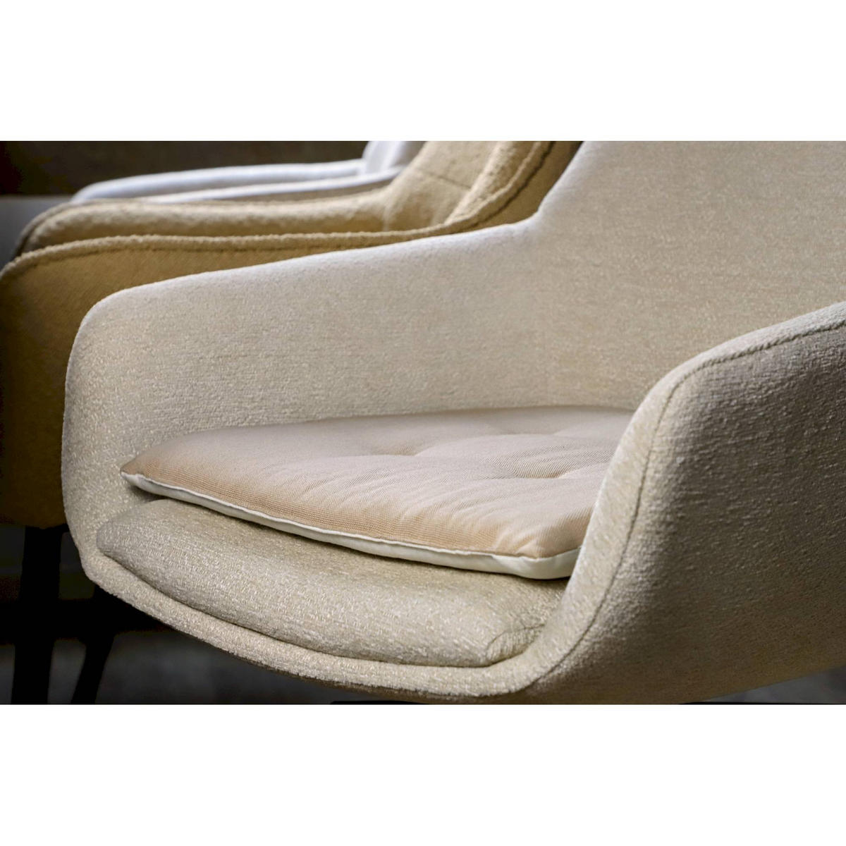 SITZKISSEN DOVE CHAIRPAD - Beige, Textil (40/40/2cm) - Tom Tailor