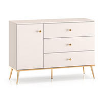 KOMMODE Selgin Kaschmir / Gold 120 / 40 / 85cm - Kaschmir/Goldfarben, Holz/Holzwerkstoff (120/85/40cm) - Feldmann-Wohnen