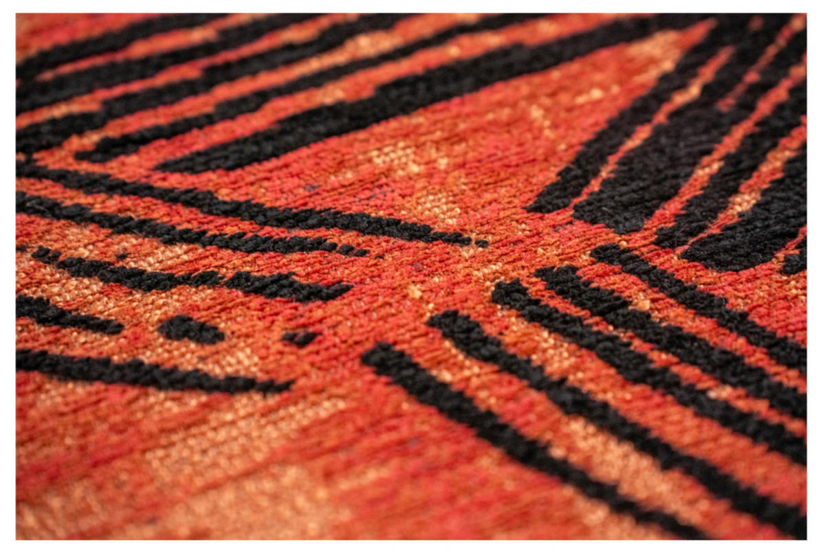 TEPPICH modern Flachgewebe KATANA Orange 240 x 340 cm - Orange, Textil (240/340cm) - Novatrend