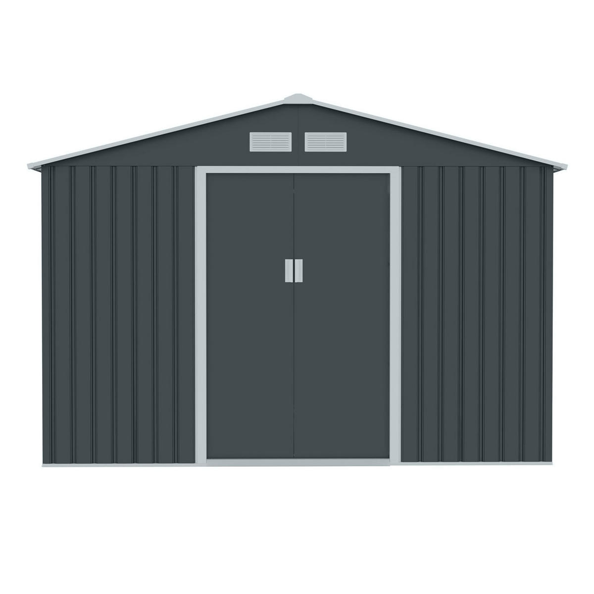 GERÄTEHAUS S200 Metall Grau - Grau, Metall (191/192/277cm) - HATTORO