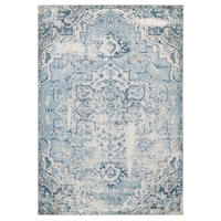 TEPPICH WASCHBAR Verona Evie Beige - Blau, Textil (119/170cm) - Kukoon Rugs