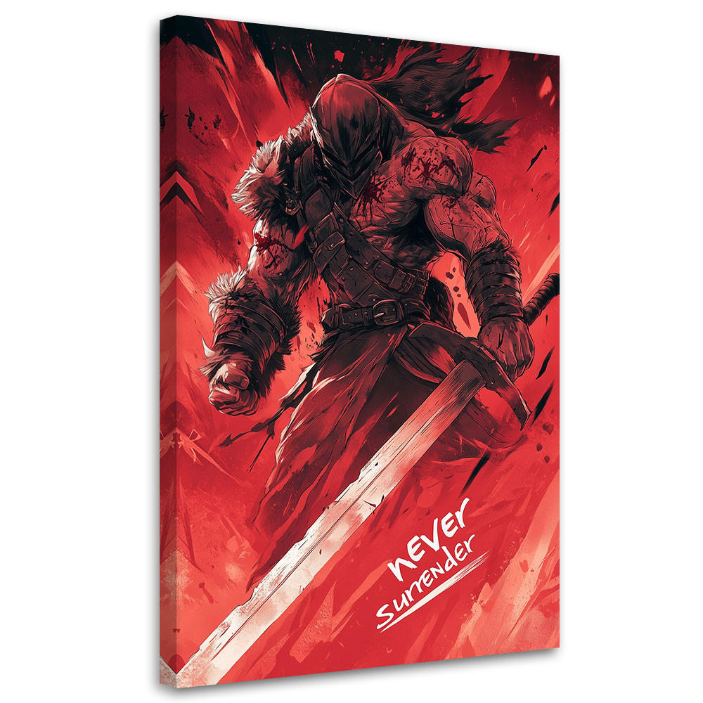 LEINWANDBILD Modernität 80x120cm - Rot, Textil (80/120cm) - Feeby