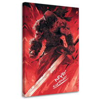 LEINWANDBILD Modernität 80x120cm - Rot, Textil (80/120cm) - Feeby