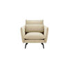 SESSEL Layla-Velluto 2 - Creme, Holz/Textil (105/95/98cm)