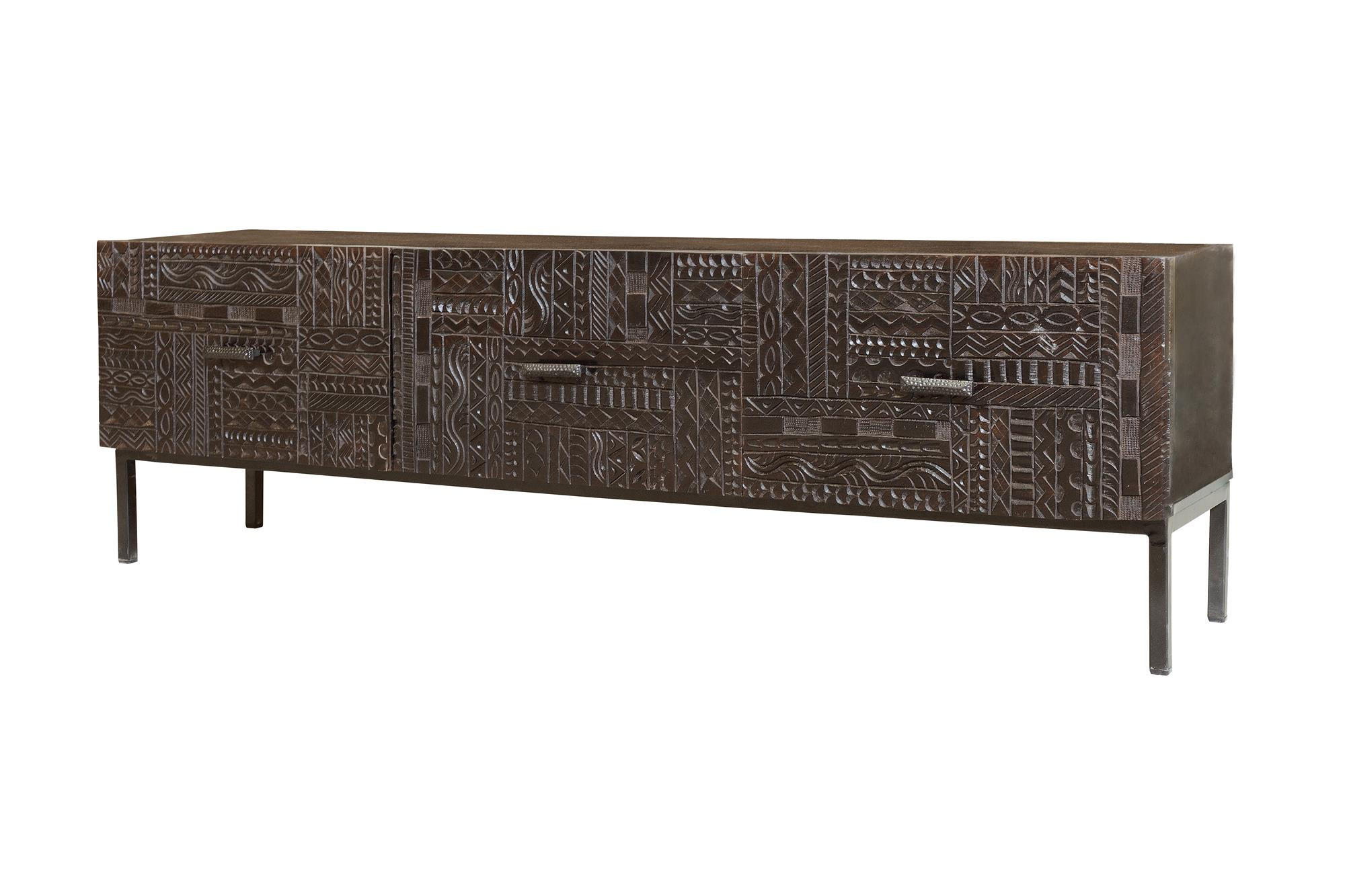 Giner y Colomer Tv-Schrank Dunkelbraun 180x56x40 cm