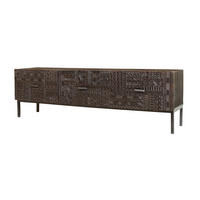 TV-SCHRANK aus Mangoholz - Dunkelbraun, Holz (180/56/40cm) - Giner y Colomer