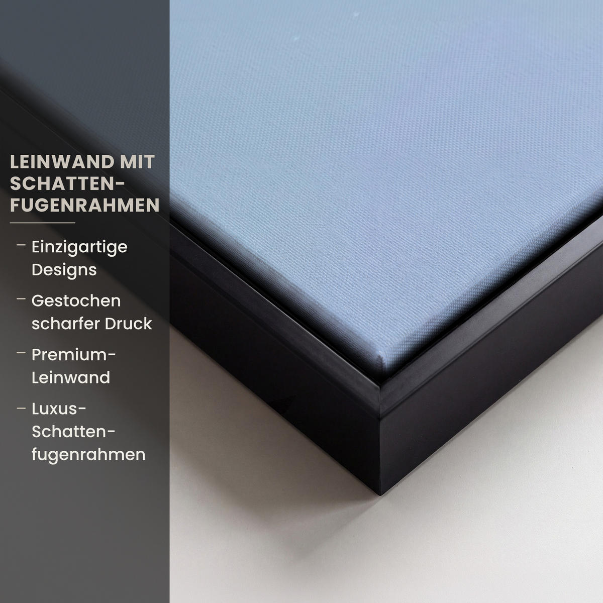 LEINWAND Bilder mit Rahmen - Tulpen - Rosa Akzente - Blau - 120x80 - Pastellblau, Textil (120/80cm) - MuchoWow