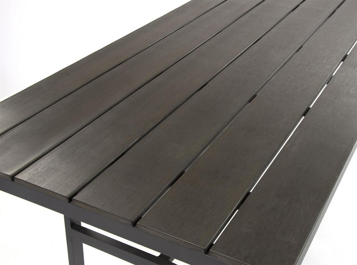 LOUNGE-SET Sorrent Grau 9-Sitzer Aluminium mit Tisch - Grau, Kunststoff - bellavista - Home & Garden