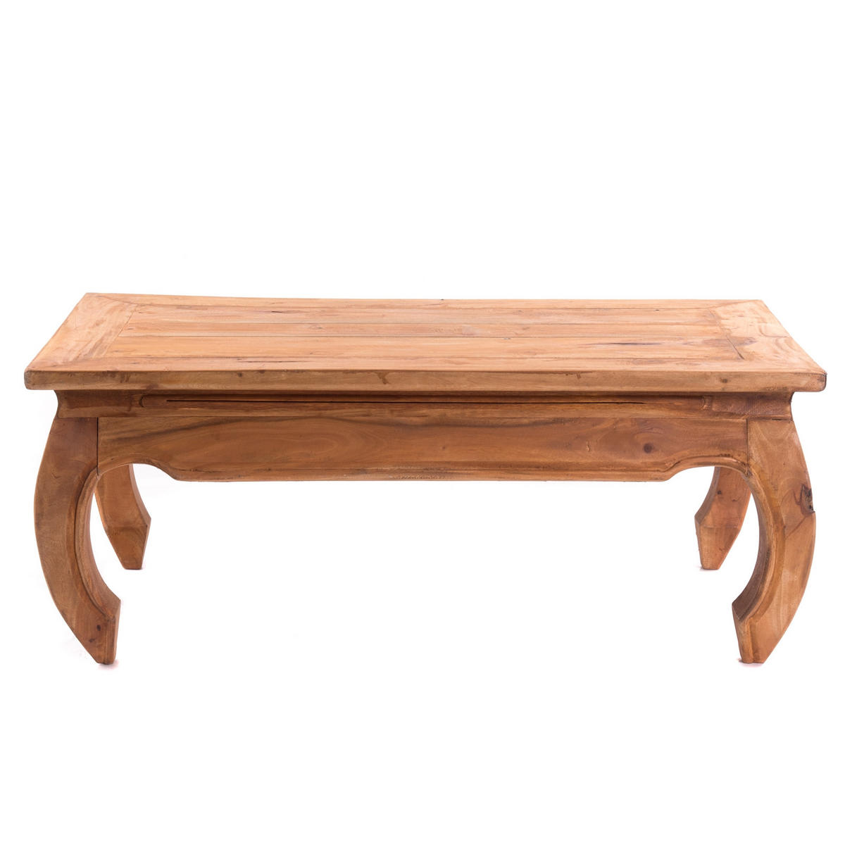 OPIUMTISCH EAST 100 Mahagoni Recyclingholz massiv 08 honigfarben gewachst - Honig, Holz (60/100/41cm) - DESIGN DELIGHTS