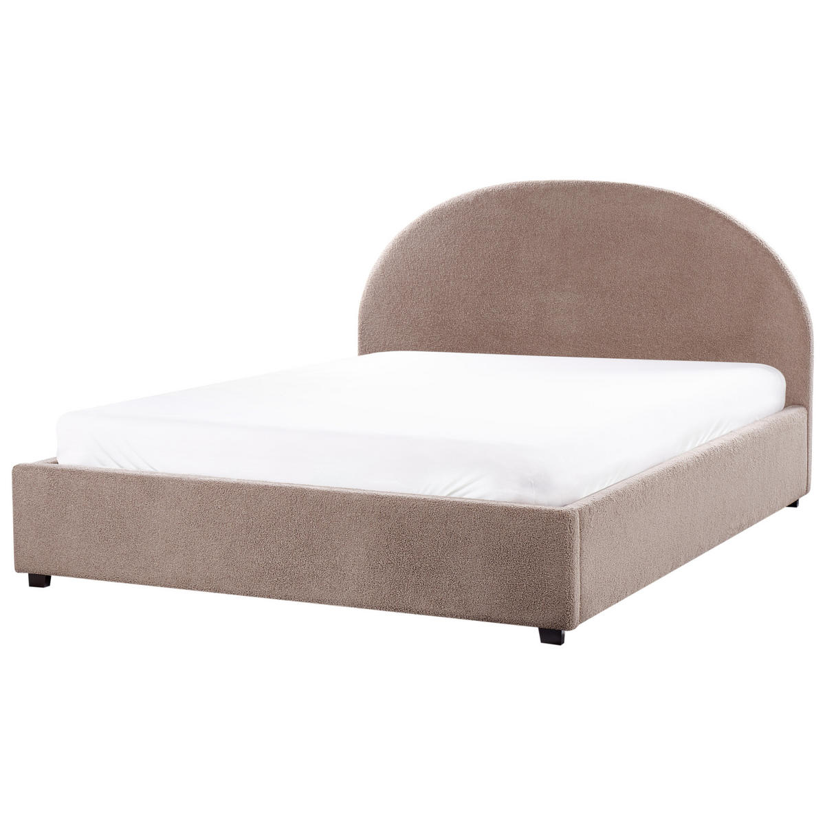 BETT mit Stauraum 160x200 cm Beige Vaucluse - Taupe, Textil (160/200cm) - Beliani