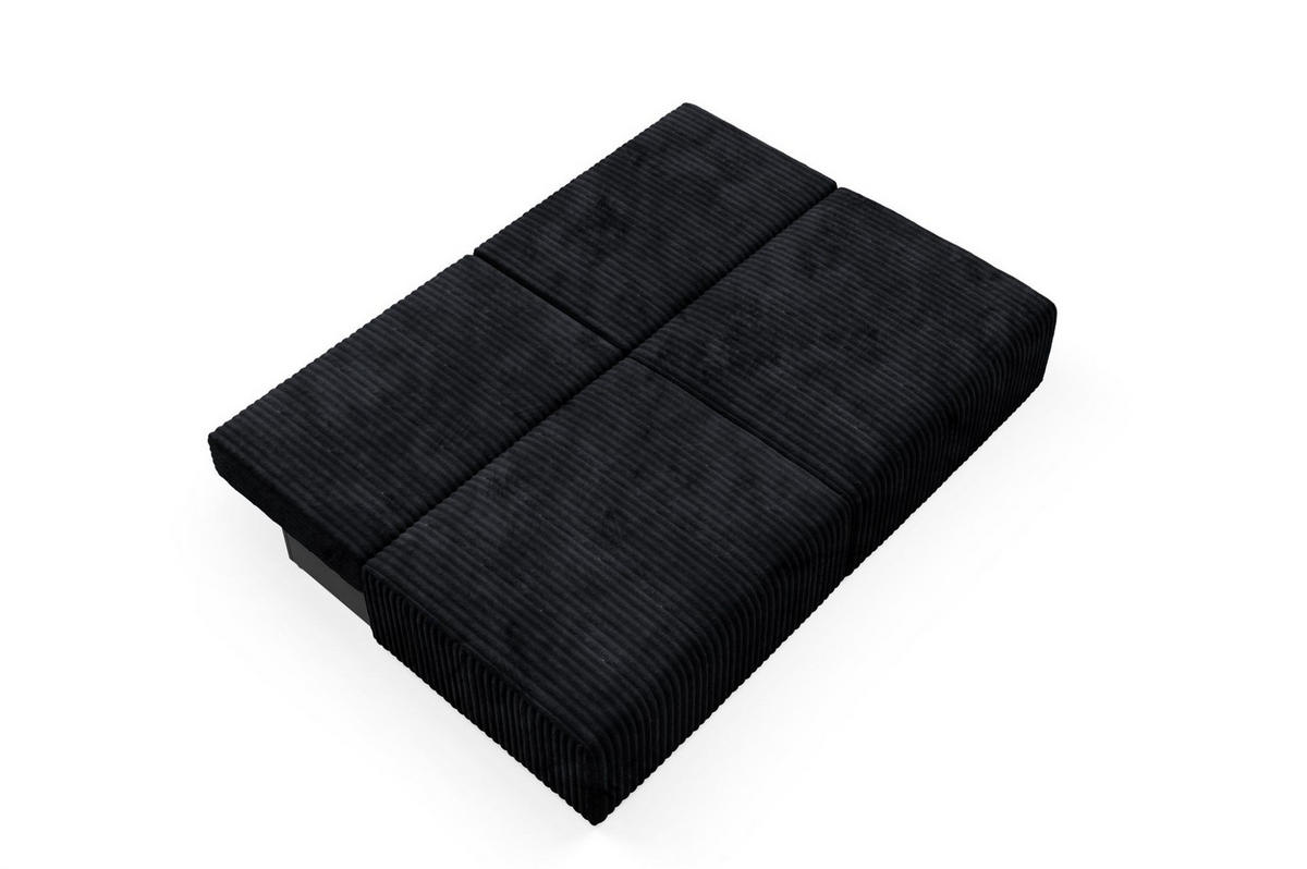SCHLAFSOFA Natalia Xs - Schwarz, Holzwerkstoff/Textil (216/85/105cm) - Fun Möbel