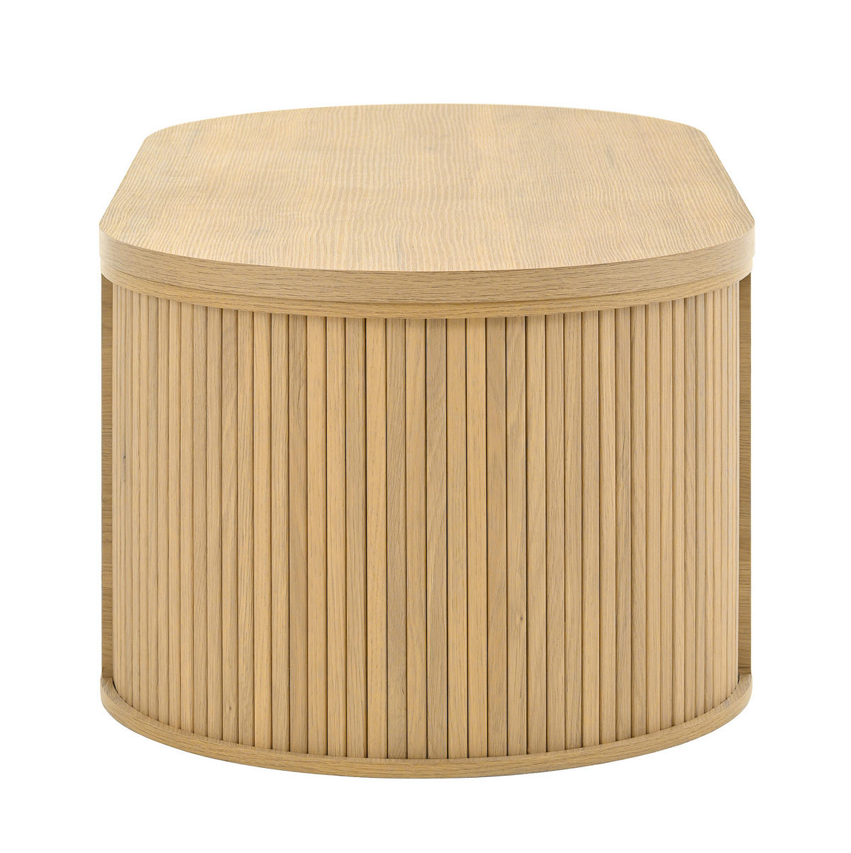 COUCHTISCH in Naturfarben Wohnzimmertisch mit anhebbarer Tischplatte und ausziehbarem Regal, B110/T55.5/H40cm - Naturfarben, Holzwerkstoff/Metall (55.5/110/55cm) - STILVORA