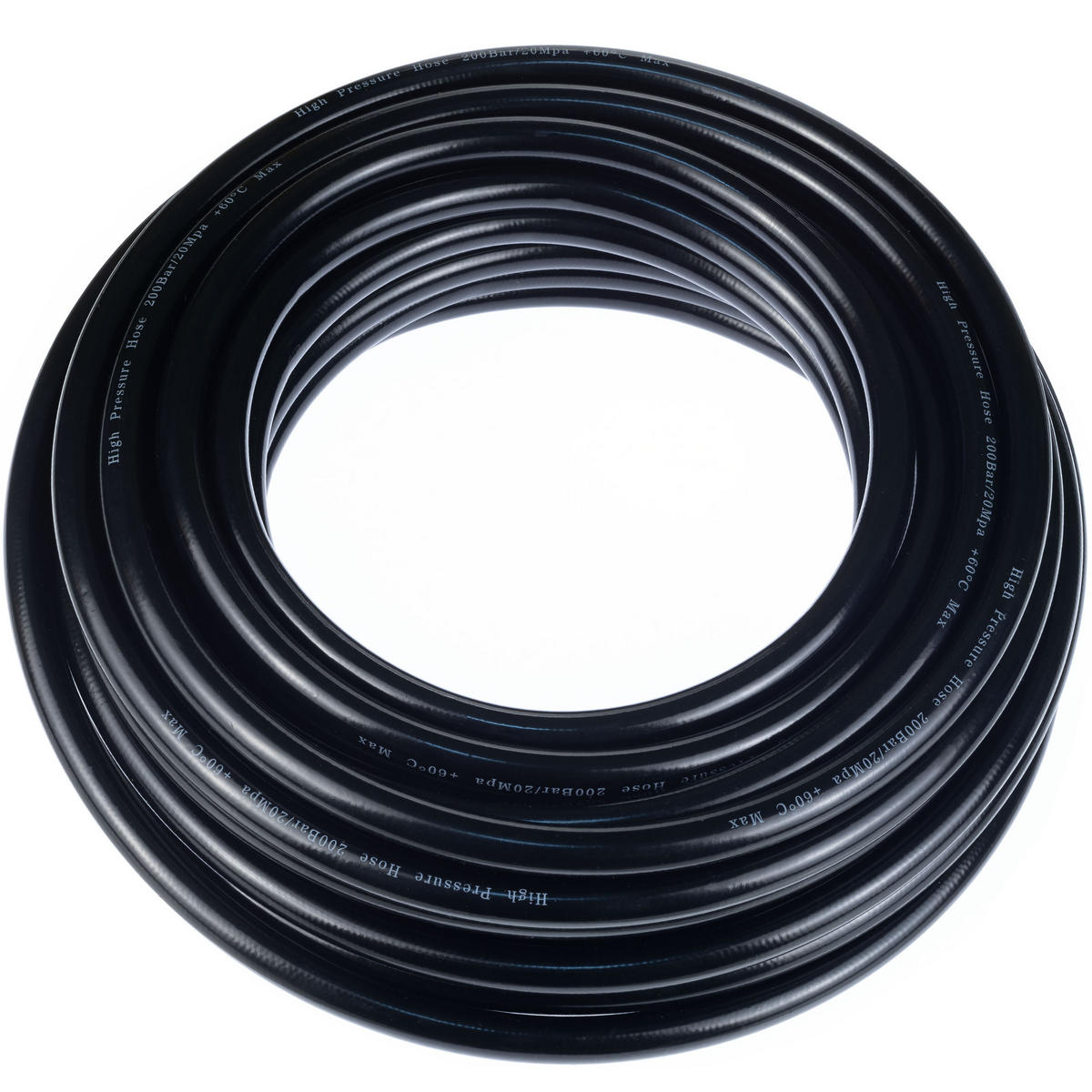 SCHLAUCH 10 m Quick-Connect - Hochdruck, max. 200 bar, 60 °C, Nylongeflecht, PVC-Mantel, nahtloser Innenmantel - Multicolor, Kunststoff/Metall (27/7/27cm)