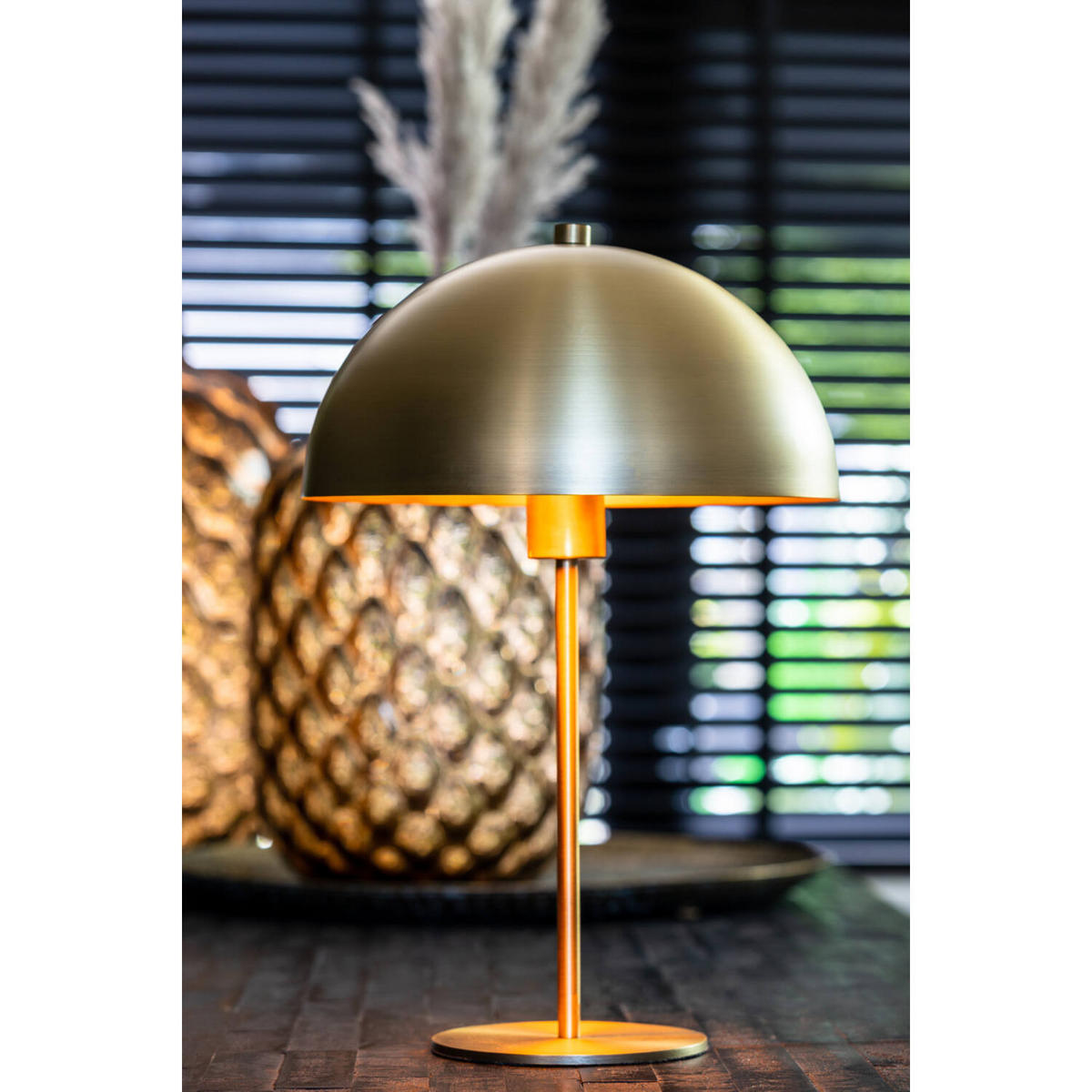 TISCHLAMPE Merel Gold Ø29,5/45 cm - Goldfarben, Metall (29.5/29.5/45cm) - Light & Living