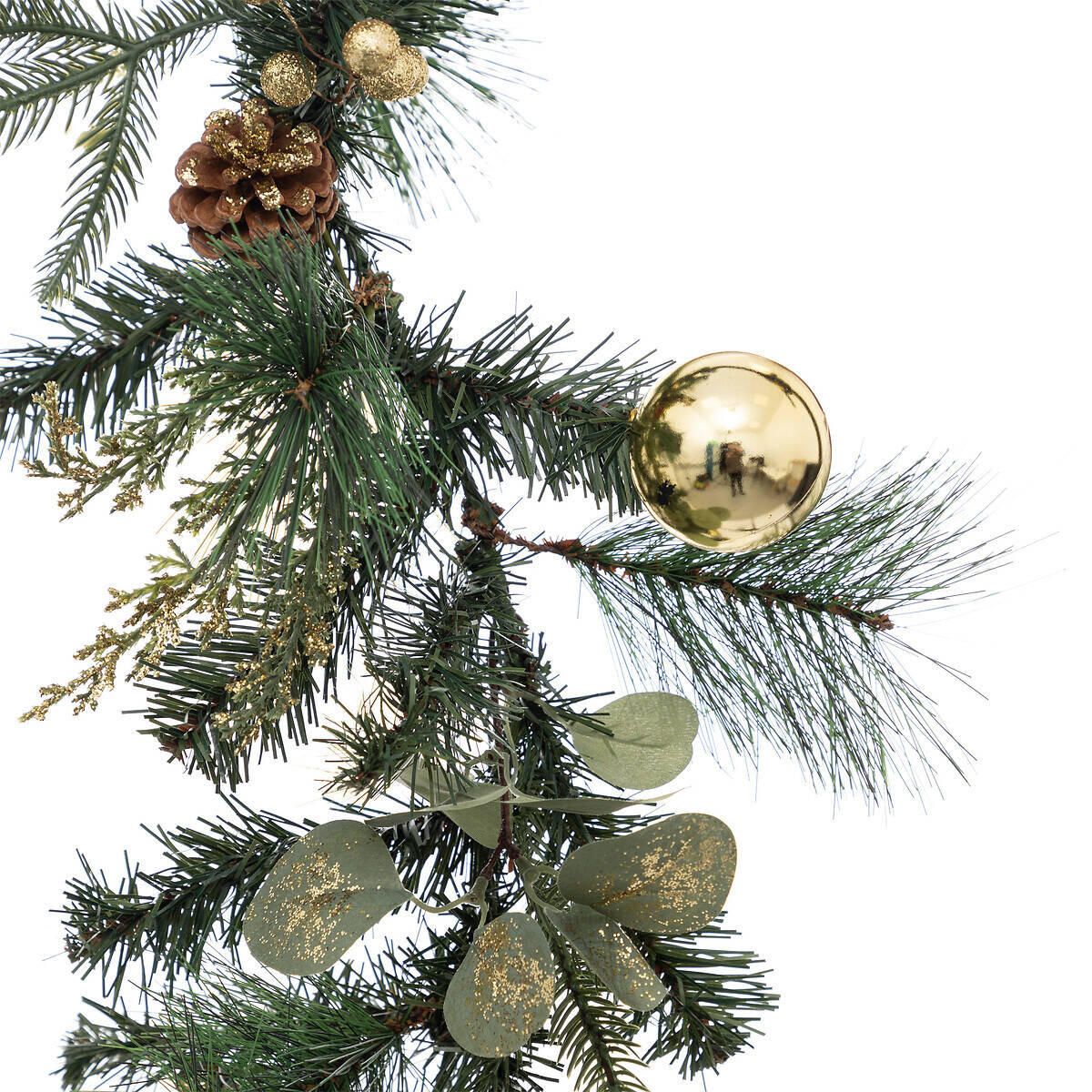 WEIHNACHTSGIRLANDE mit Weihnachtskugeln 200 cm - Grün, Kunststoff (200cm) - Atmosphera Createur d´interieur