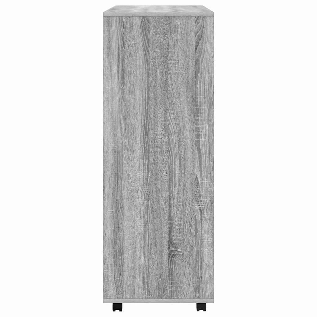 KLEIDERSCHRANK Grau Sonoma 80/40/110 Cm Holzwerkstoff - Grau, Holzwerkstoff (80/110/40cm) - vidaXL