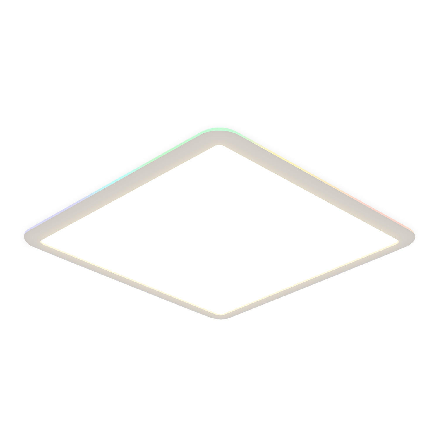 LED-DECKENLEUCHTE Schild 31/31/3 cm - Schwarz, Kunststoff (31/31/3cm) - Nettlife