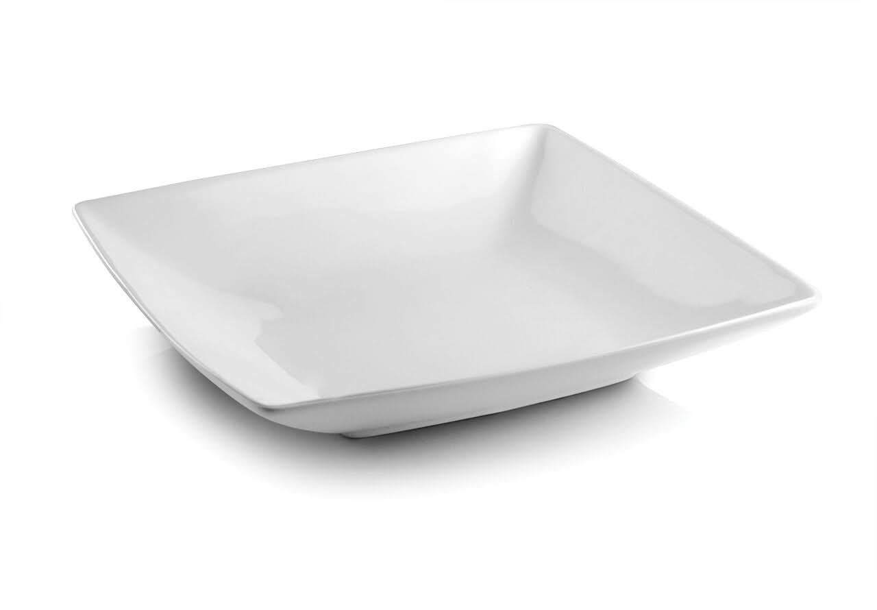 TIEFER TELLER Tiefe Teller Yong Squito 22 x 22 cm - Weiß - 3er-Set - Weiß, Keramik (22/22/39cm)