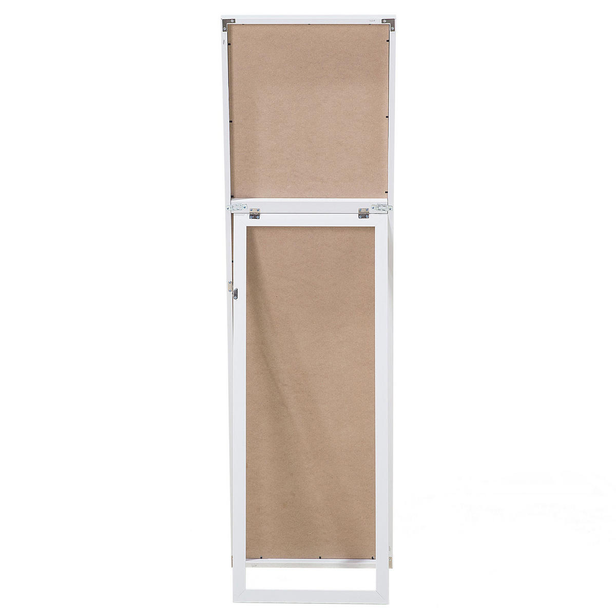 STEHSPIEGEL weiß rechteckig 40/140 cm Torcy - Weiß, Kunststoff (40/140/3cm) - Beliani