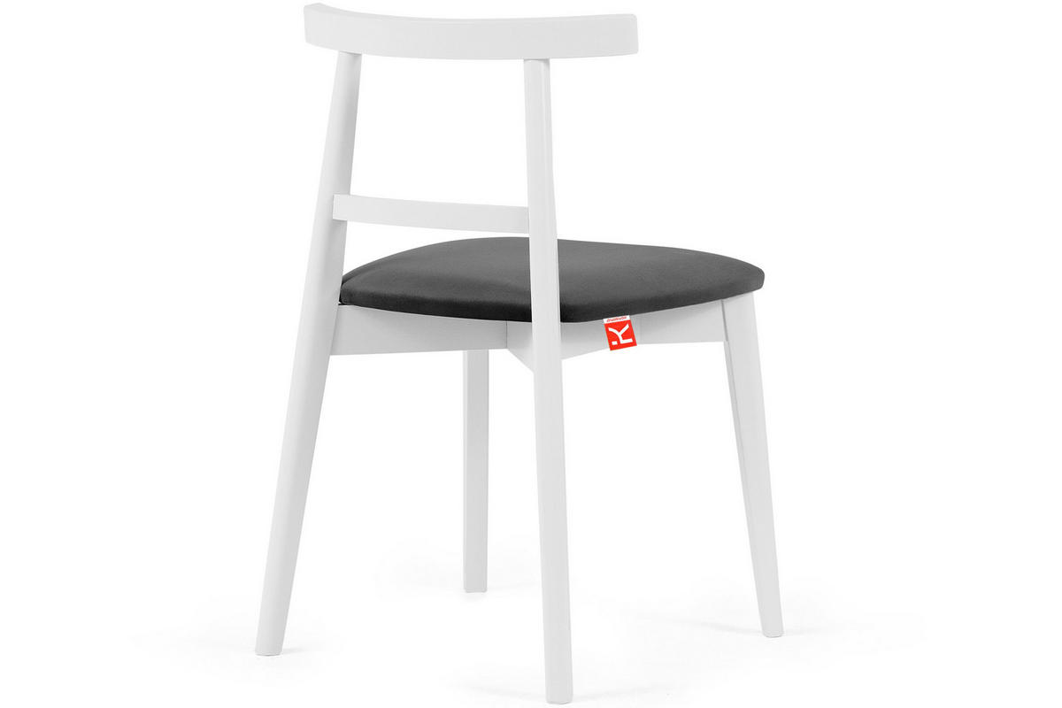 ESSTISCHSTÜHLE LILIO 2 St Vintage, Graphit / weiß - Dunkelgrau/Weiß, Holz/Textil (47/76/45cm) - KONSIMO®