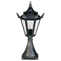 WEGELEUCHTE Schwarz - Silberfarben/Schwarz, Metall (26/26/60cm) - click-licht