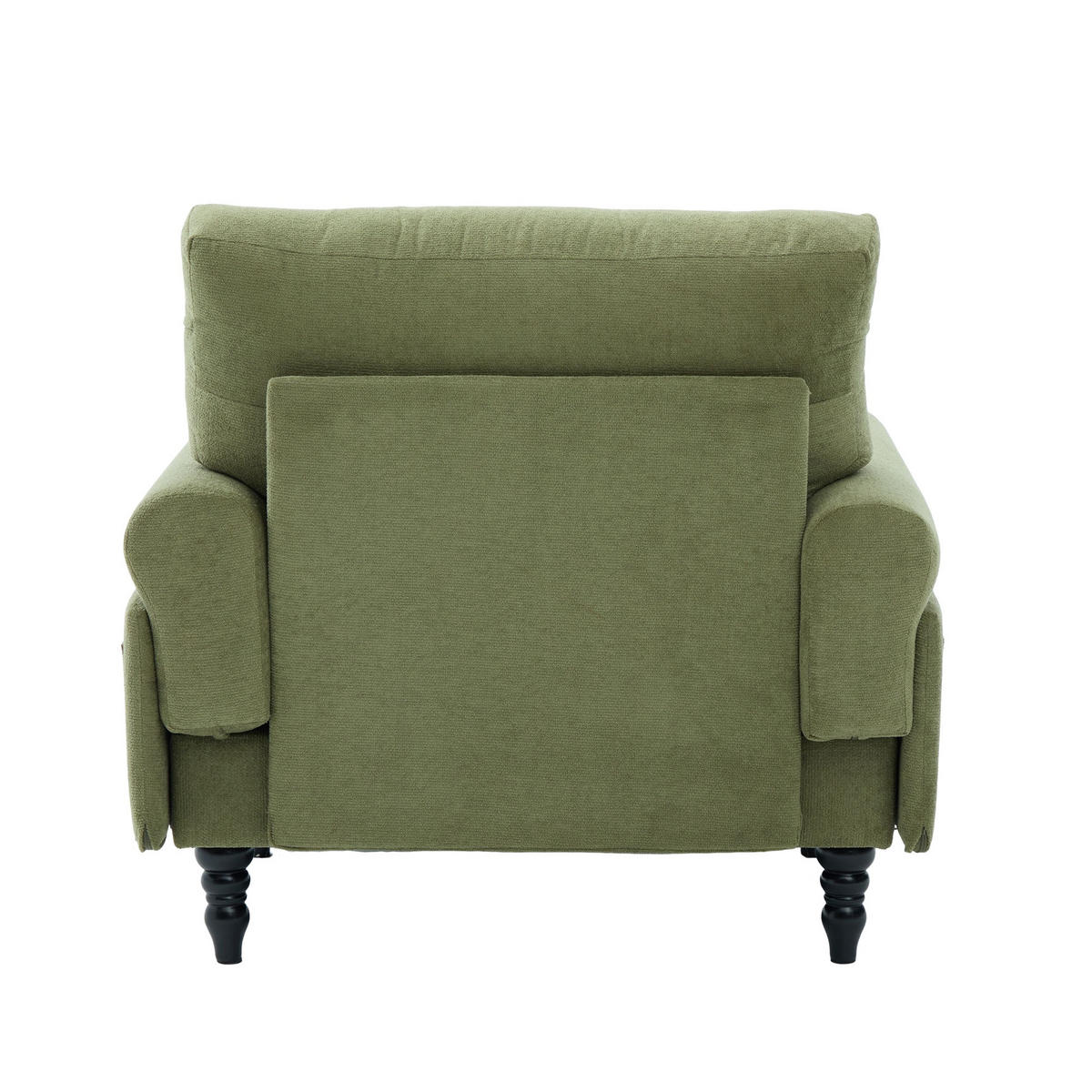 RELAXSESSEL Liege,hochdichte Polsterung,Seitentaschen,Chenille,Grün - Grün, Textil (97/86/125.5cm) - LVHOM