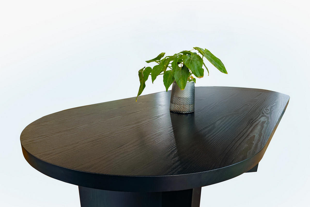 ESSTISCH OVI - Schwarz, Holz (90/160/75cm) - SAM