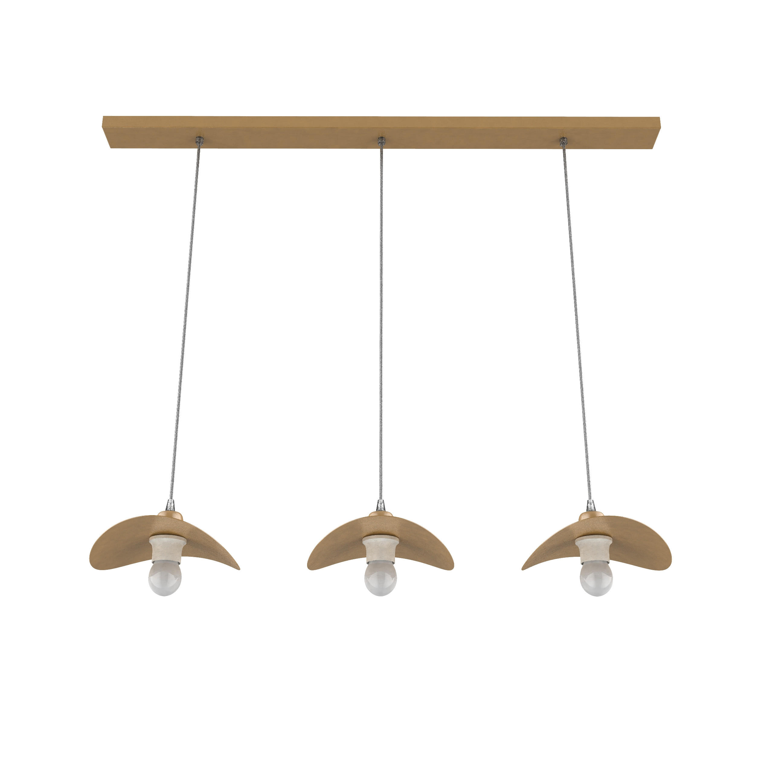 Lumicom Hängeleuchte Gold 30x120x25 cm