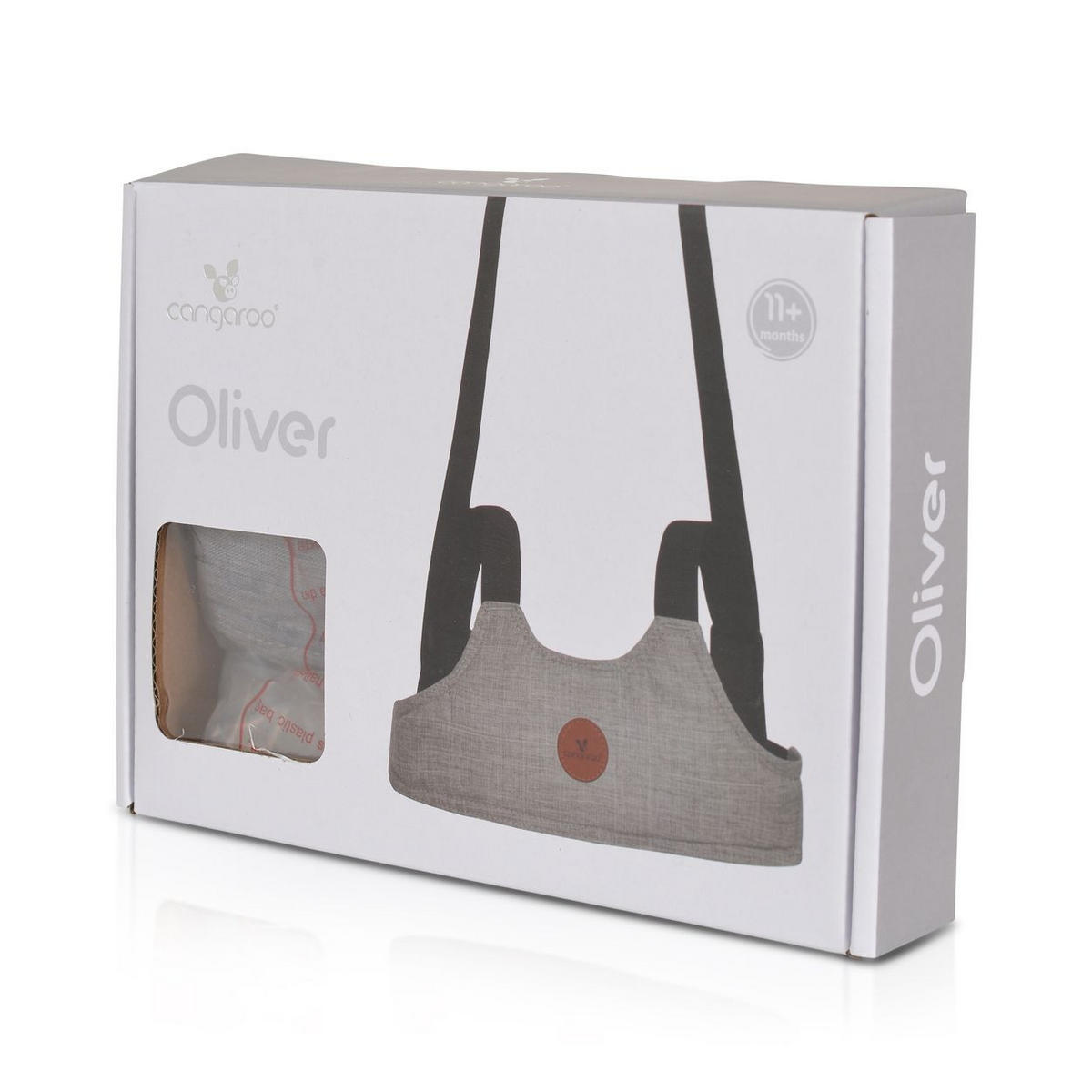 LAUFLERNHILFE Oliver grau Sicherheitsgurt, Riemen verstellbar - Grau, Textil (11/5/32cm) - Cangaroo