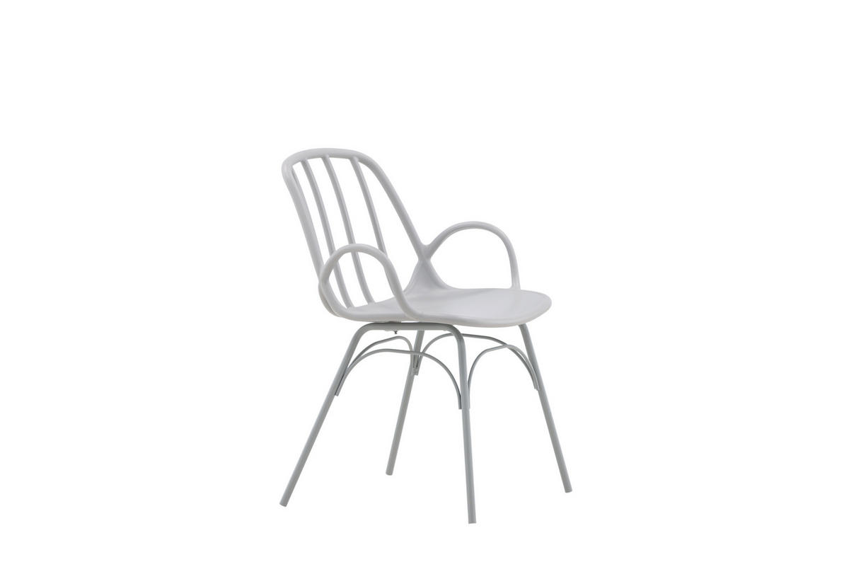 ESSZIMMERSTUHL Dyrön Hellgrau 55x59x81 - Hellgrau, Kunststoff (55/81/59cm) - FURNLUX